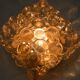 Glass wall lamp by Helena Tynell for Glashütte Limburg vintage design