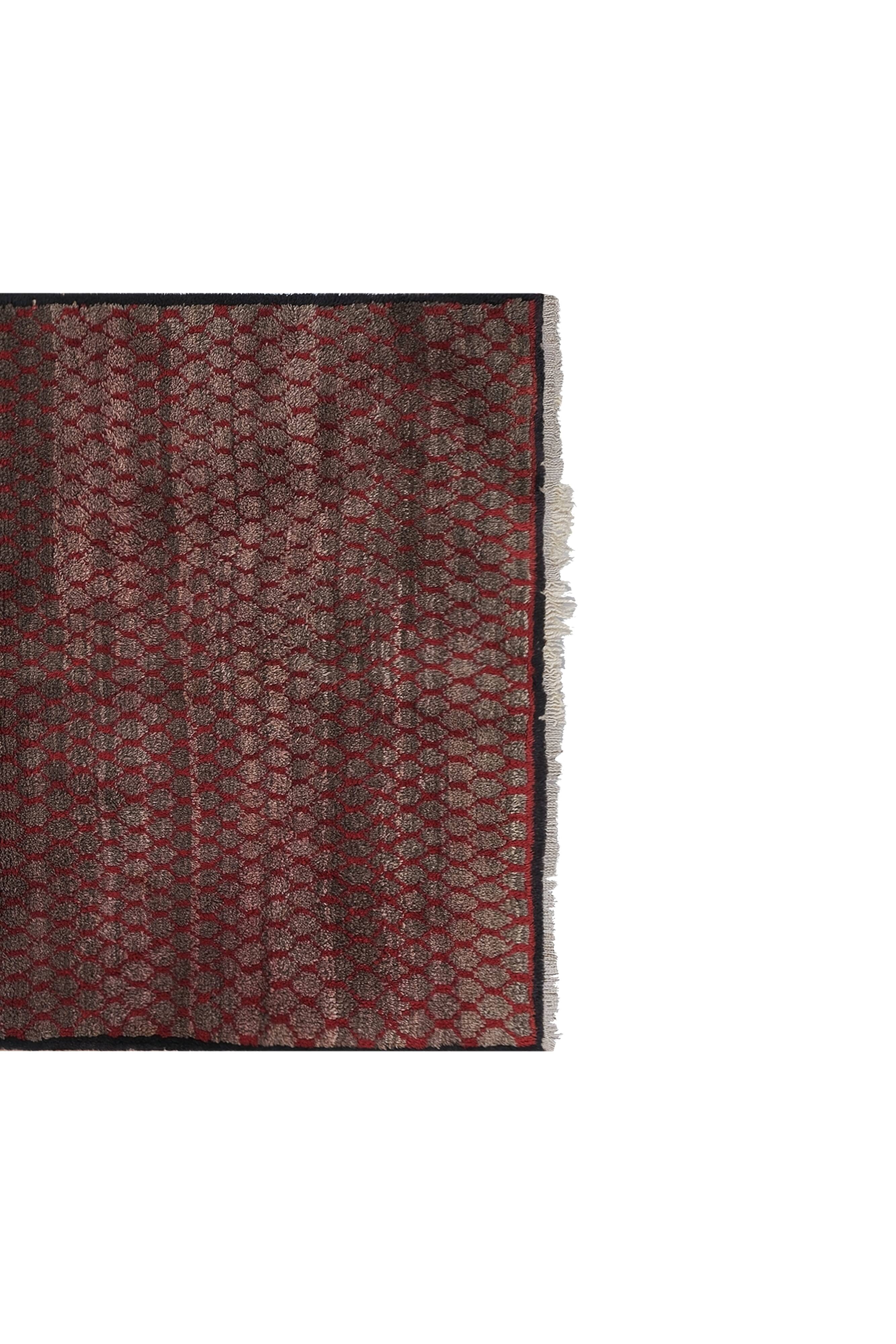 Vintage Turkish Oushak Rug Handwoven 106x180 cm