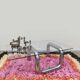 Vintage Italian design tube coffee table 1980