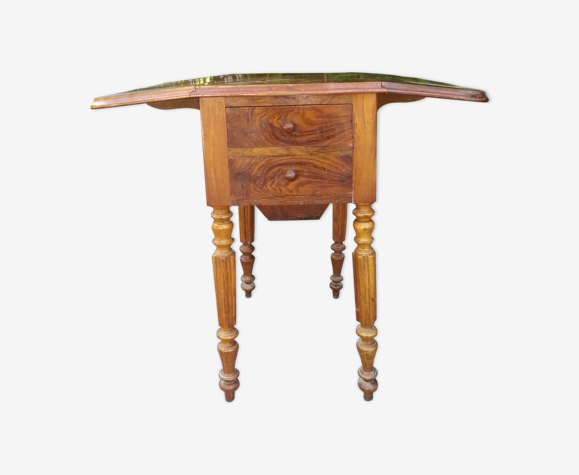 Petite table ancienne avec tiroirs | Selency