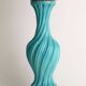 Twisted ceramic lamp