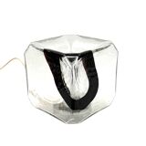 Fratelli Toso, Pair of Murano blown glass lamps, F.lli Toso, Murano Italy 1970s