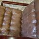 Pair of vintage 1970s faux leather armchairs
