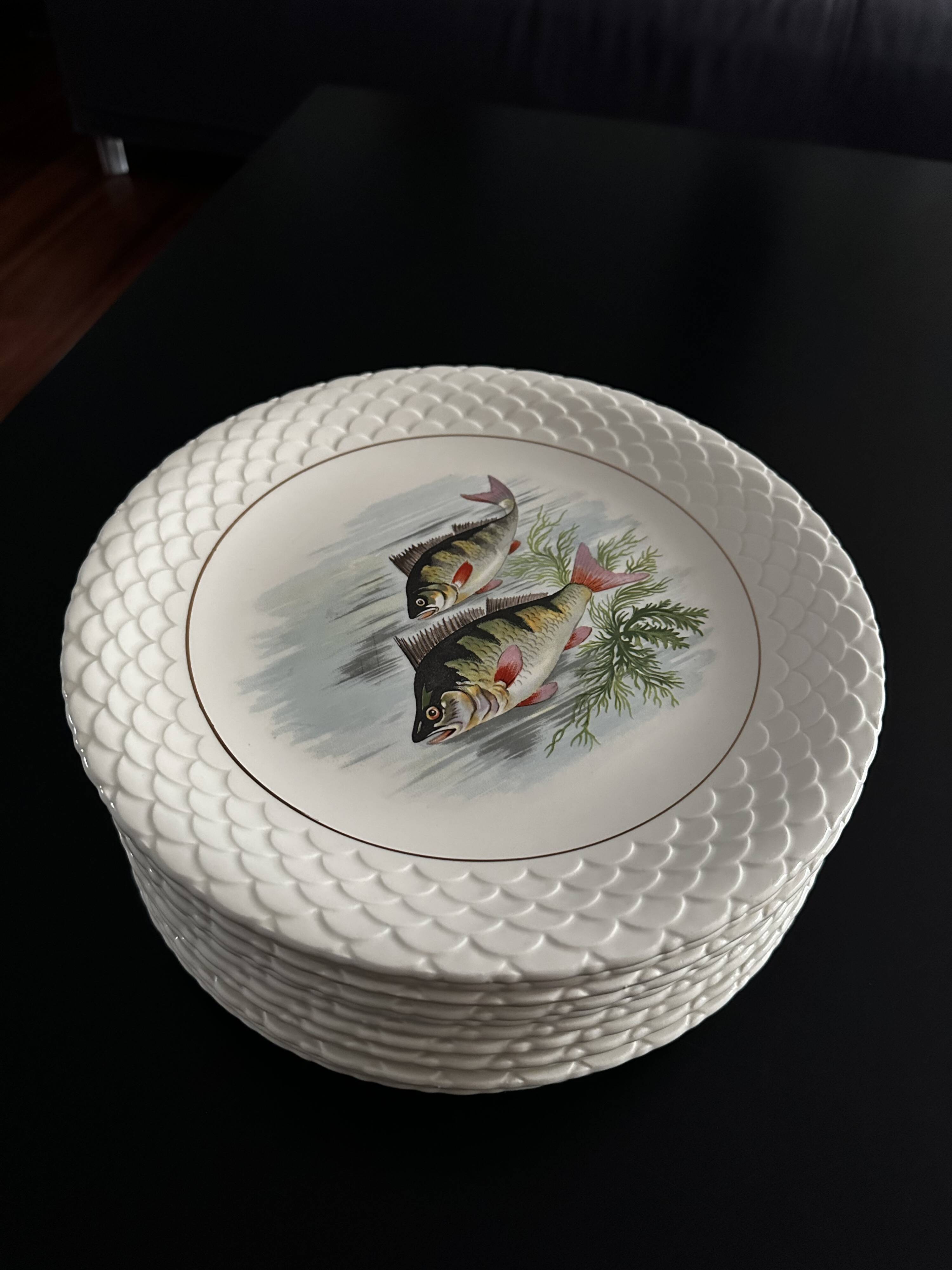 fish plates Gien