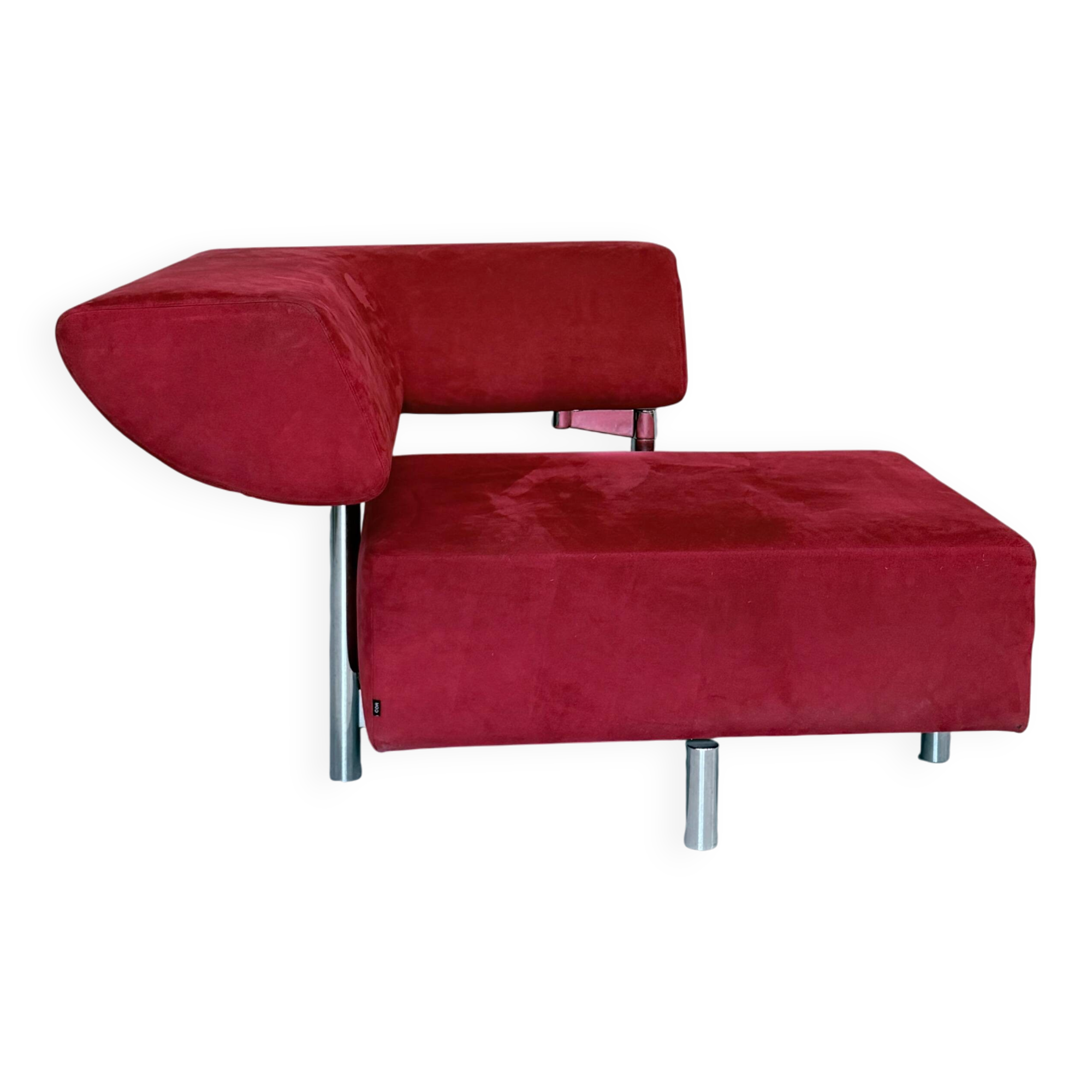 Red Alcantara Arthe Lounge Chair By Cor