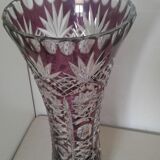 Ancient Bohemian crystal vase