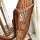 Fauteuil enfant rotin dossier haut