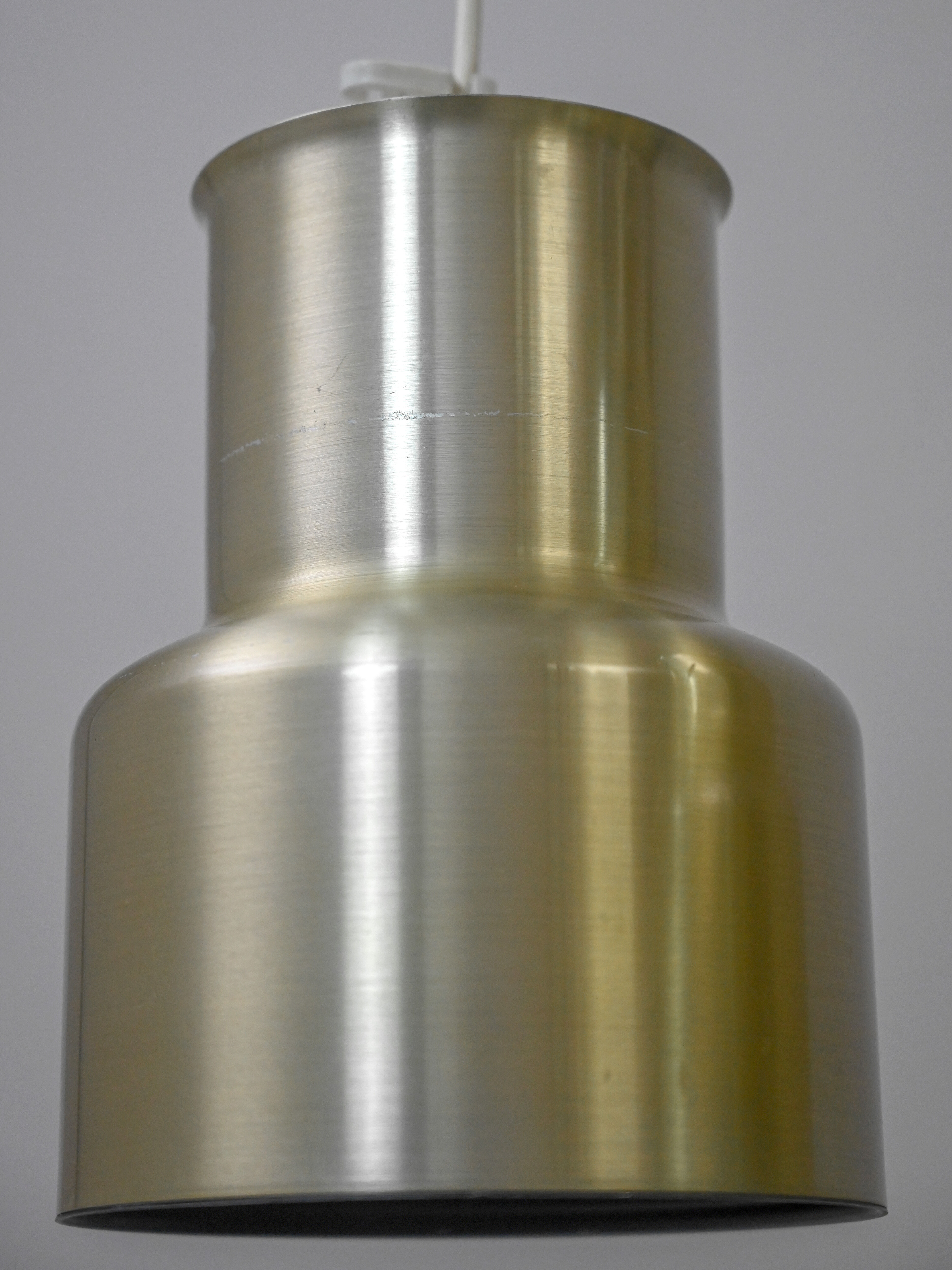 Pair of vintage gold pendant lights