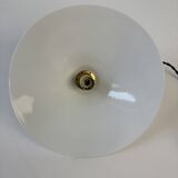Ancienne suspension conique en opaline vintage