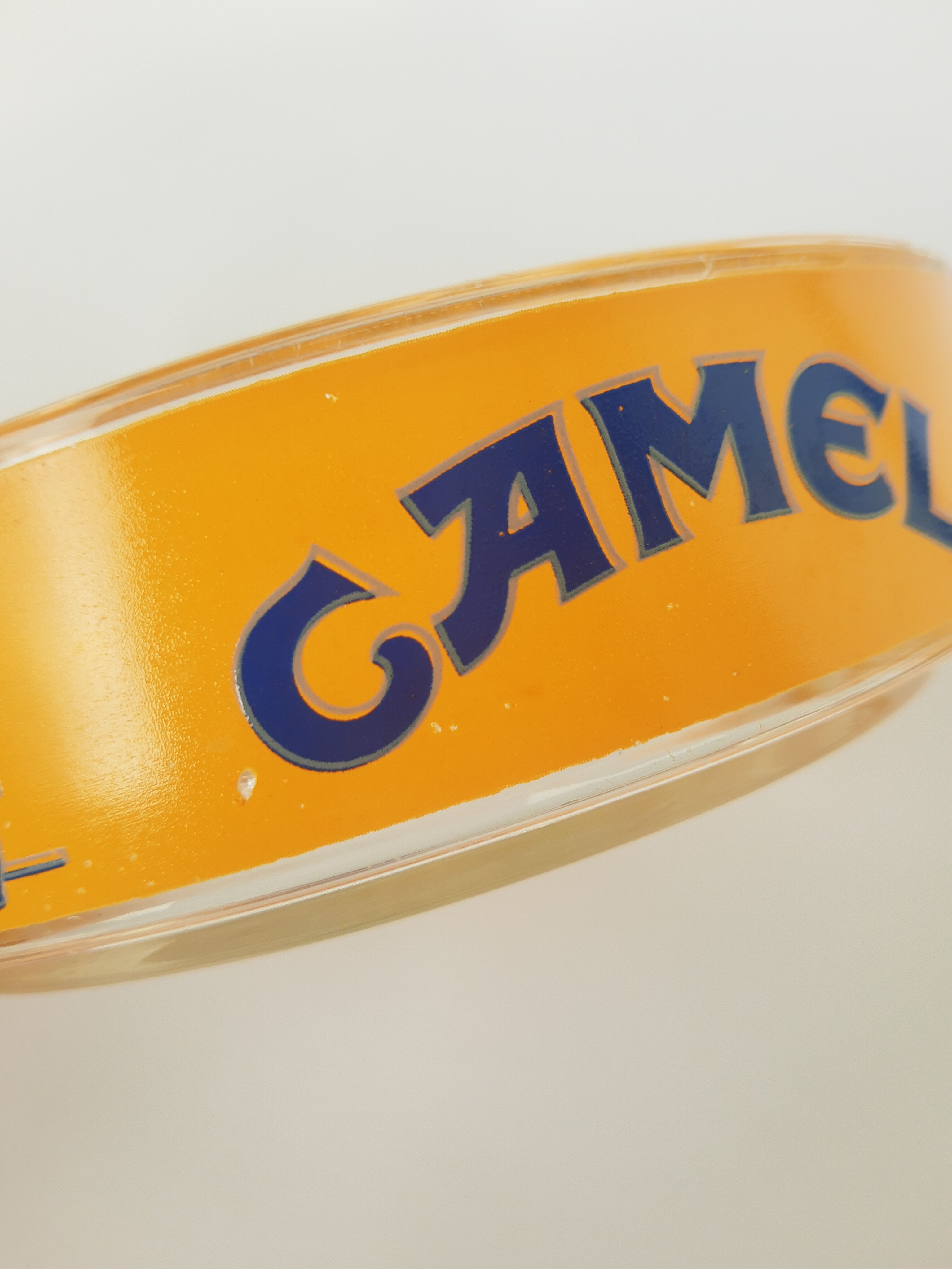 Camel advertising ashtray in vintage France glass