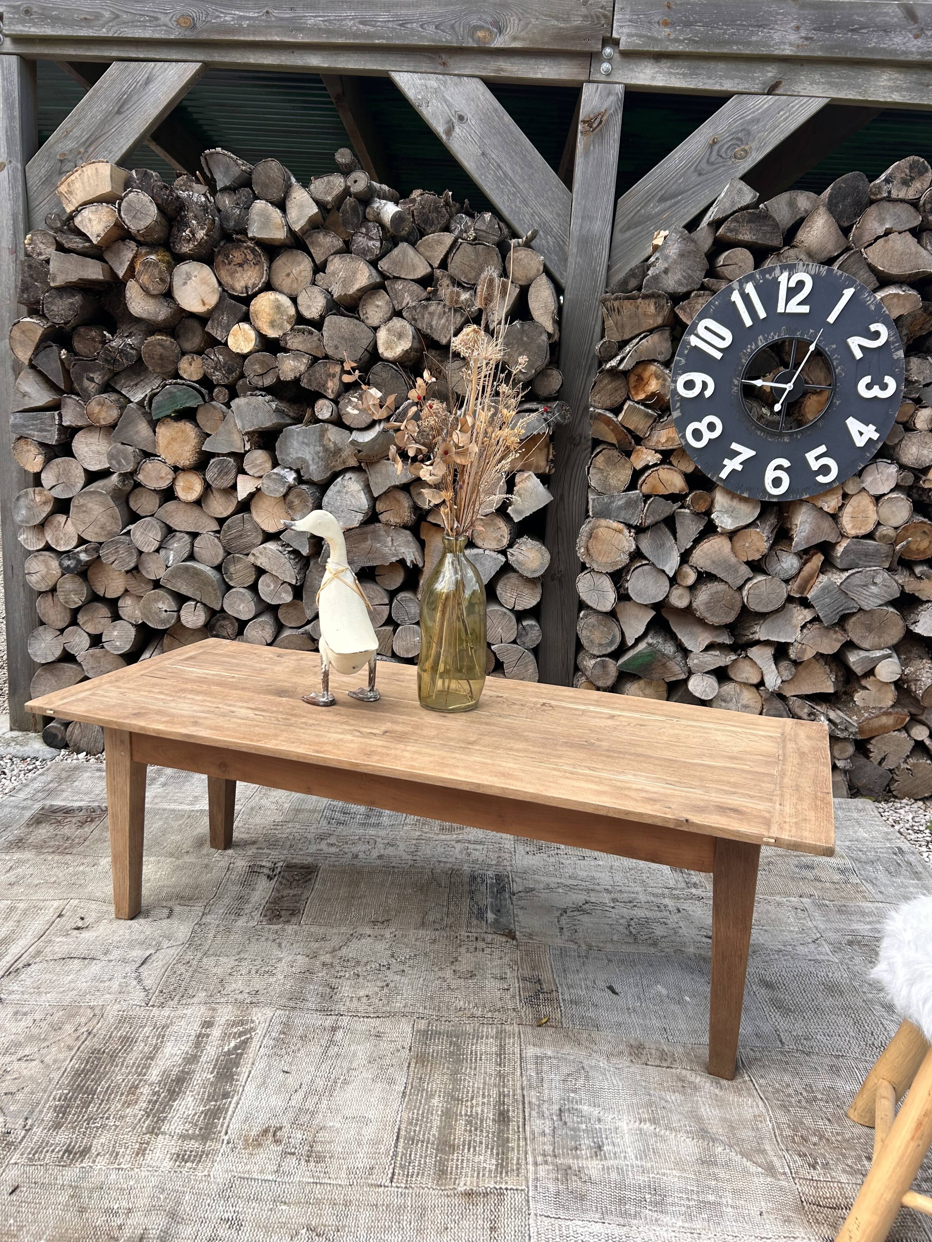Renovated solid wood coffee table