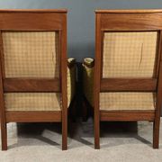 Pair of "Bergère" Armchairs in Mahogany, Empire Period – Early 19th Century