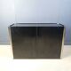 Cabinet in Black Laminate and chrome by Mario Sabot, 1980s