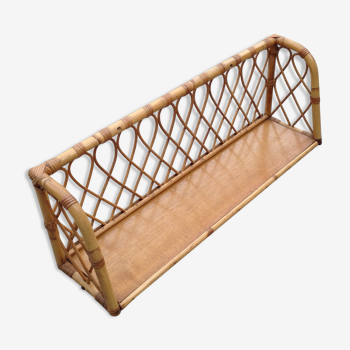 Rattan shelf