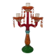 Candlestick glass tassels colors baroque chandelier