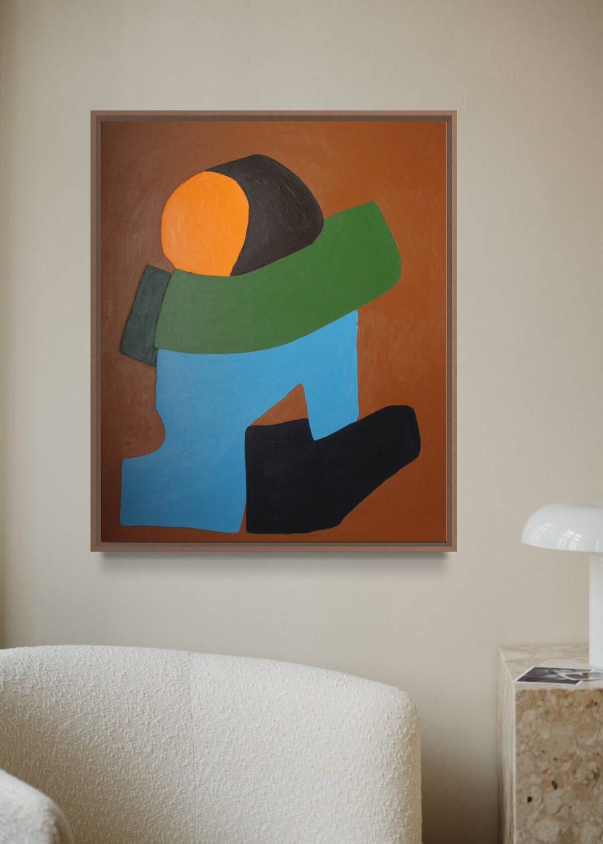 Original figurative painting "you and me"