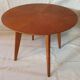 Table basse ronde chêne 1950