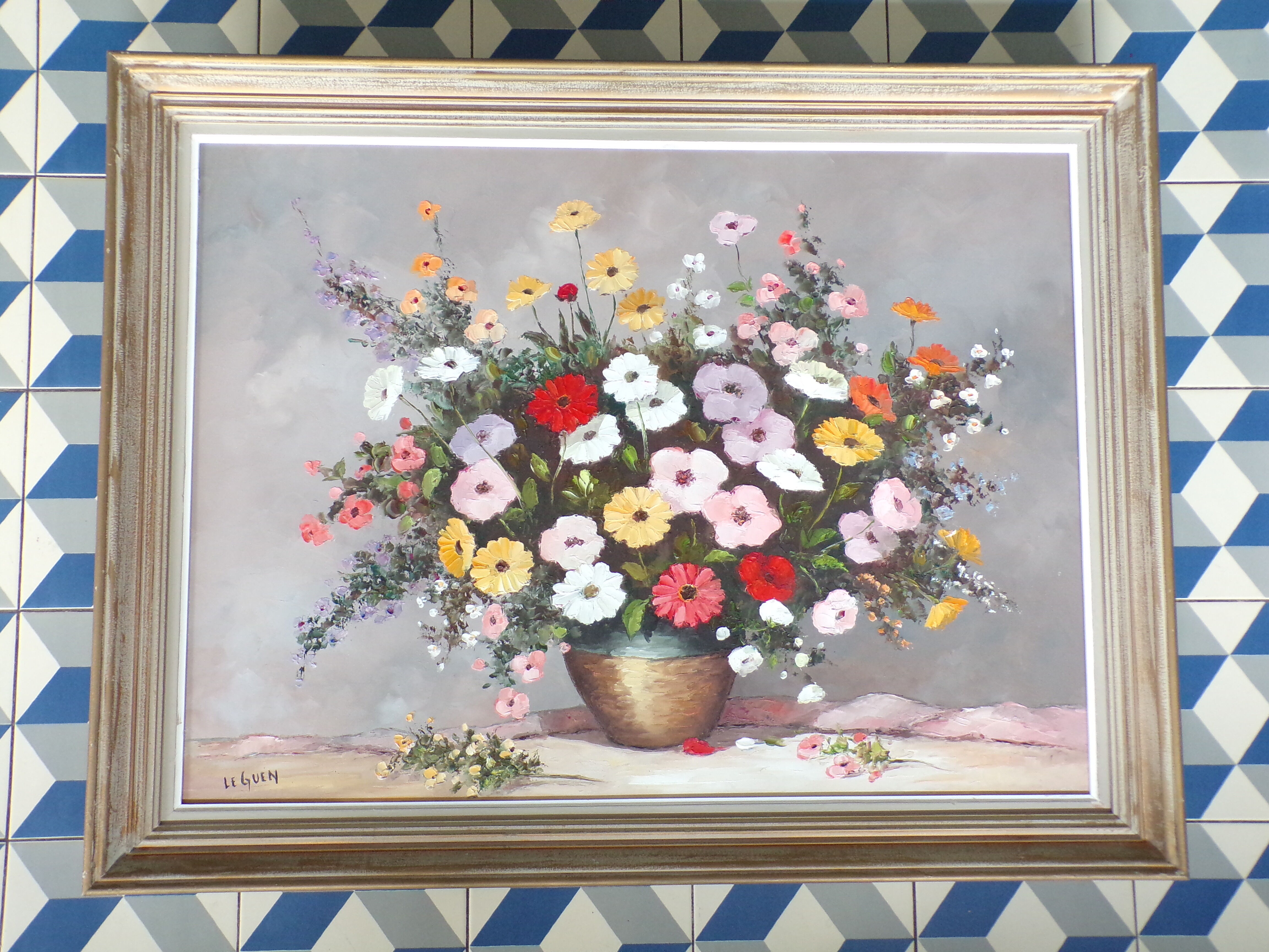 Bouquet painting 72X93 cm