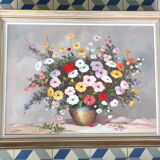 Bouquet painting 72X93 cm