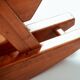 Midcentury rocking horse in oak, The Netherlands, 1950s