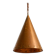 1960s cone pendant lamp in copper by th. valentiner copenhagen denmark