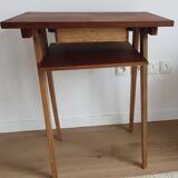 50s console table with compass feet
