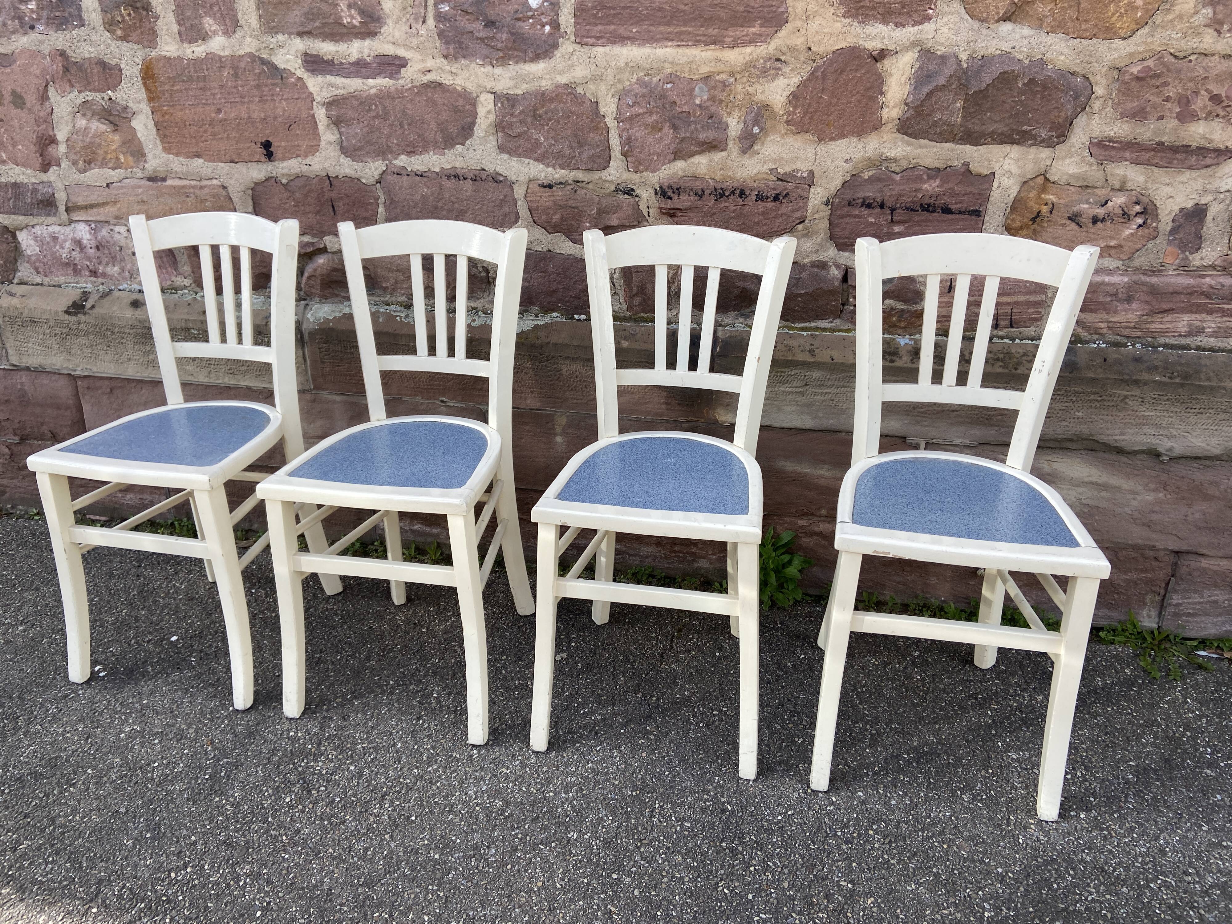 4 Brasserie bistro chairs bentwood bistro chair shabby chic baumann wood & laminate mid century