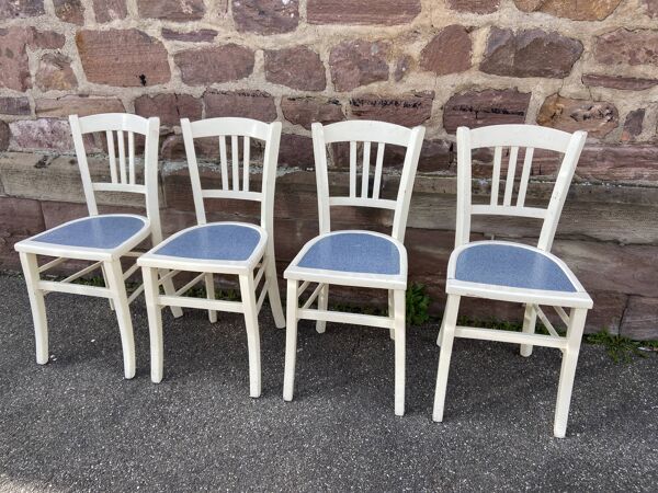 4 Chaises bistrot Brasserie bentwood bistrot chair shabby chic baumann bois & stratifié mid century