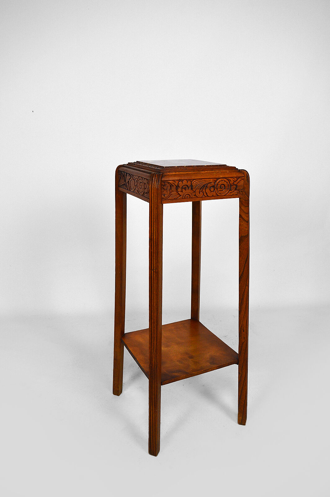 Art Deco harness in carved wood and marble, France, circa 1925