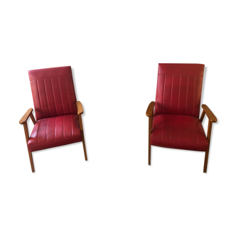 Pair armchairs 70 years