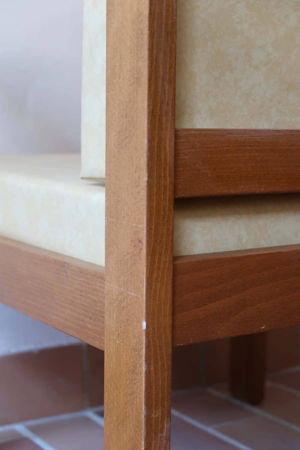 Pair of yellow armchairs