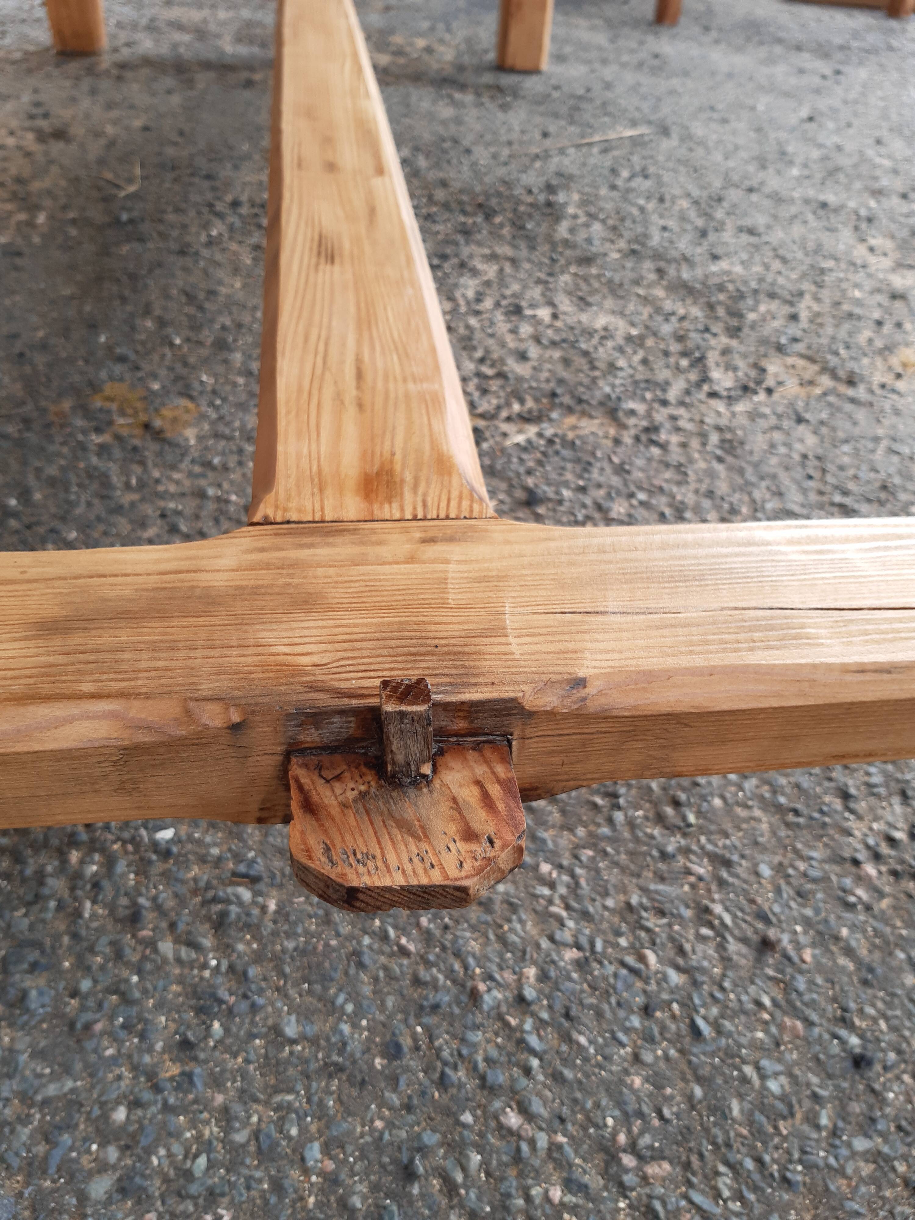 Restored old farmhouse table