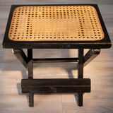 Stool, cannage and wood