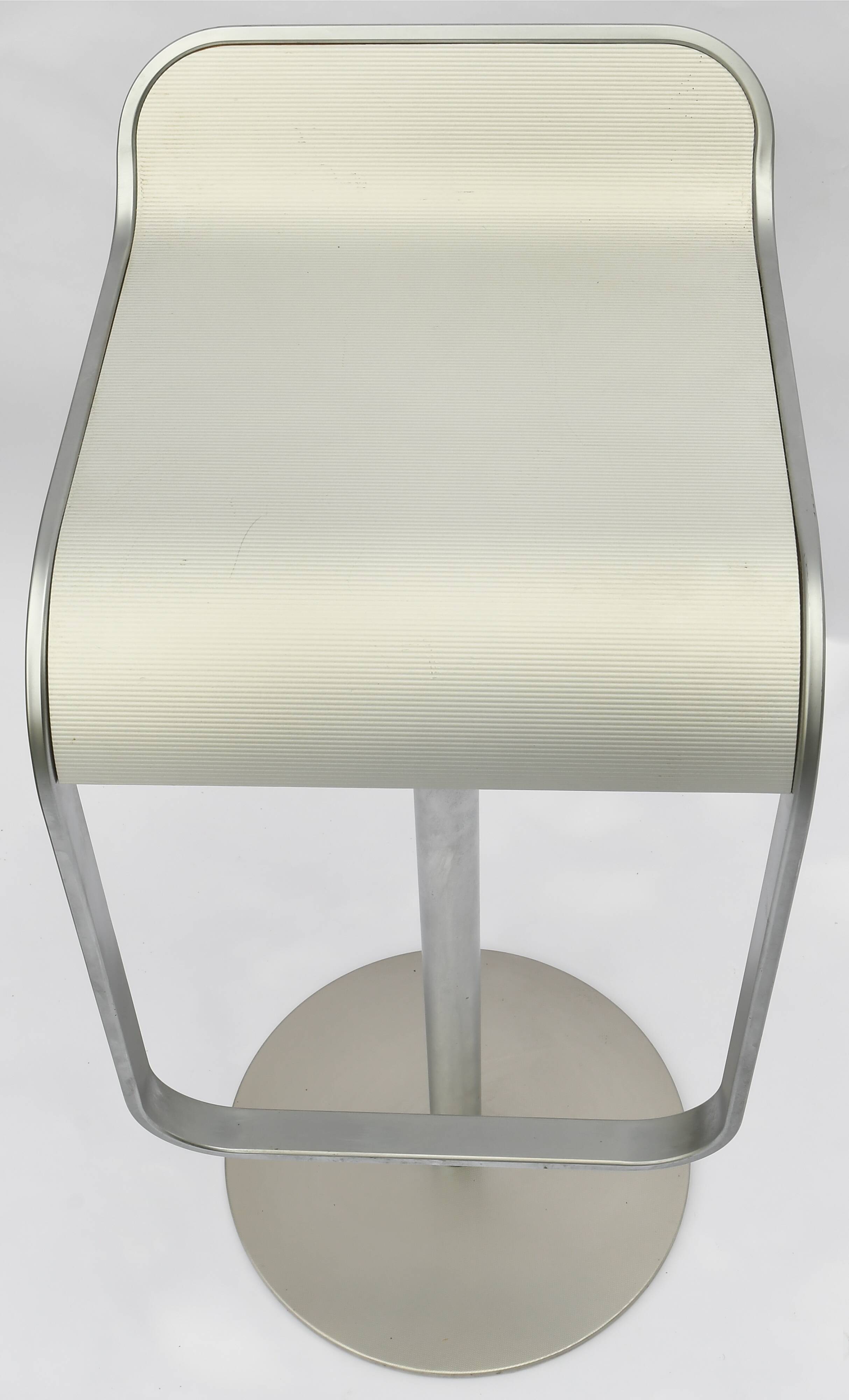 Set of 3 Lem bar stools, designed by Shin and Tomoko Azumi for Lapalma