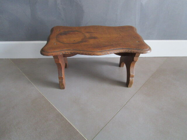 Old wooden footrest