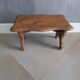 Old wooden footrest