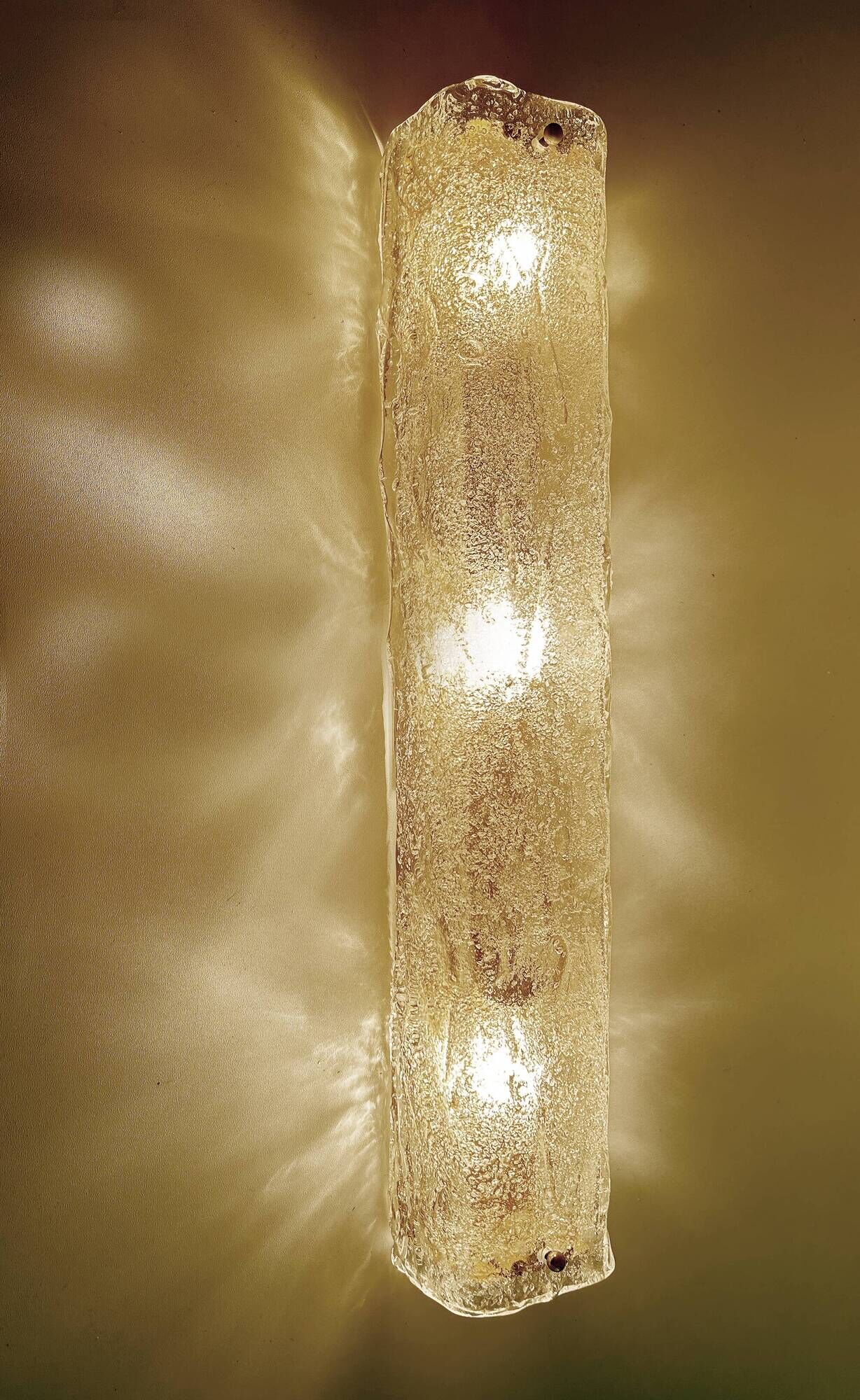 Pair Very Large Murano Glass Wall Lights