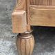 Rare pair of Art Deco glass columns in solid walnut – renovated