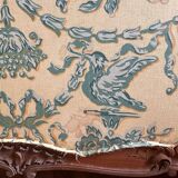 Old wooden and fabric screen