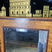 Louis XVI style dressing table in marquetry