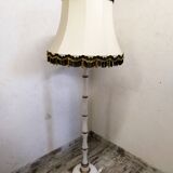 Alabaster and brass floor lamp