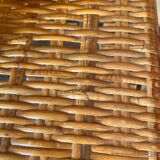 Small vintage rattan table