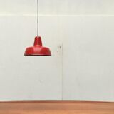 German enamelled pendant lamp from the mid-century by Kaiser Idell / Kaiser Leuchten, 1960s.