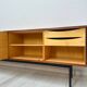 1960s Large Vintage Minimalistic Teak Sideboard with Metal Legs