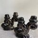 Pair of Vallauris iridescent ceramic candle holders