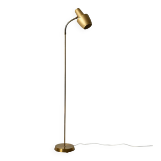 Scandinavian brass floor lamp, 1950s/60s
