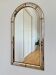 Large vintage Spanish Venetian-style wall mirror, brass, 1980s Hollywood Regency