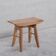 Guillerme et chambron oak french mid-century stool