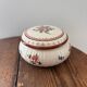 Vintage lot of two shabby chic candy jars hand-decorated.