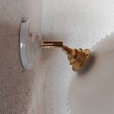 Vintage opaline lace wall light